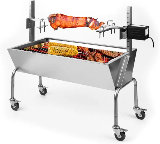 Danhui BBQ Grill Charcoal Stainless Steel Hog Roast Machine
