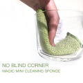 Magic cleaning microfiber terry cloth with sponge pad