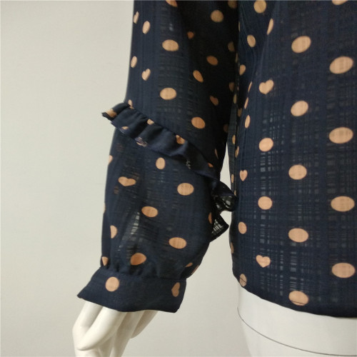 Printed Polyester Shirt with a Streamer