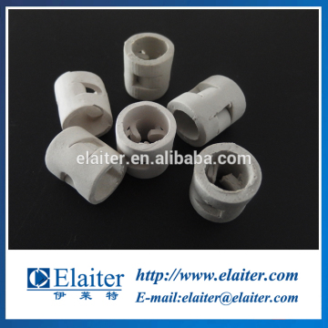 Hot selling ceramic pall ring used in scrubbing tower (25mm 38mm 50mm 76mm 100mm)