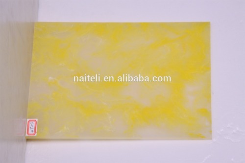 Translucent colored faux onyx resin stone panel, faux stone wall panel