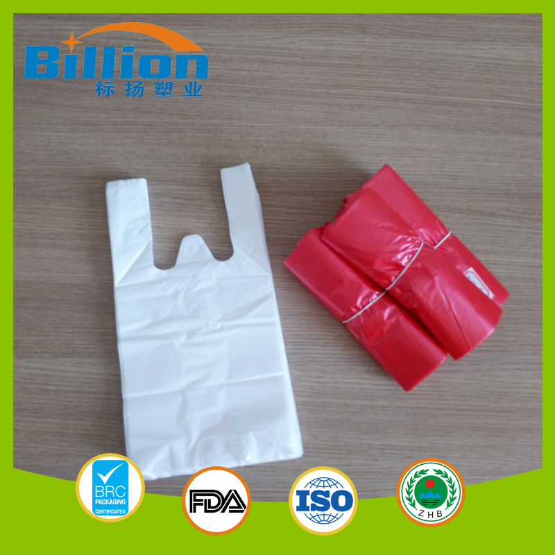 Logo Plastic Bags Wholesale Single Use Plastic Shopping Bags Clear Retail Bags