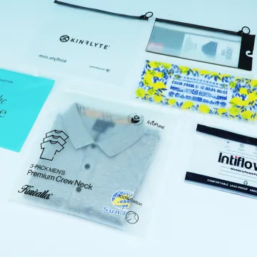 T-Shirt Packaging Frosted Slider Bags