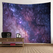 Tapeçaria estrelada Galaxy Tapeçaria Céu noturno Tapeçaria Impressão 3D Tapeçaria Psicodélica Arte da parede para sala de estar Quarto Casa