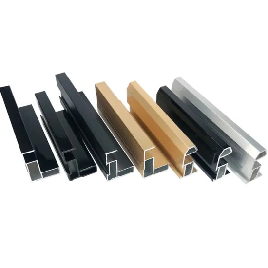 Anodized Black Aluminum Cabinet Furniture Handles & Foshan Extrusion Profiles