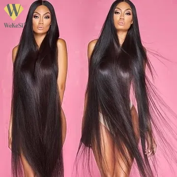WeKeSi HD Lace Front Human Hair Wig,40 Inch Human Hair Full Lace Front Wig,Brazilian Virgin Human Hair HD Lace Frontal Wig