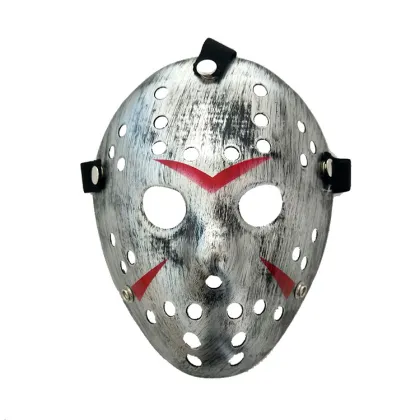 Halloween Masquerade Party Supplies: Yellow Metallic Gold Jason Masks for Cosplay