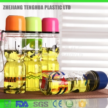 2017 new design hotsale sports plastic water bottle 6117