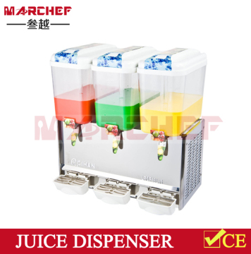 Nuovo marchio Tre carri armati 18L*3 Disper al dispensatore di succo industriale/distributore di caffè/distributore di bevande fresco