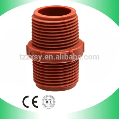 SAM UK brown pipe fitting double thread pipe nipple
