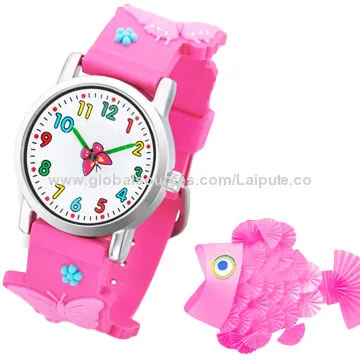 2014 Hot Nice, Red Marc Lovely Kids' Watch with Chinese Movement, OEM Welcomed