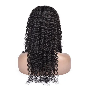 Fast shipping new design 100% Brazilian Kim K Natural 2x6 Long Deep Middle Parting Human Hair Lace Closure Wigs