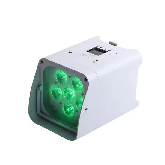 Mingtushow DMX Wireless Remote Control Battery-Powered 18W 6-in-1 LED DJ PAR Light