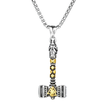 KALEN Men's Punk Stainless Steel Nordic Viking Pirate Pendants