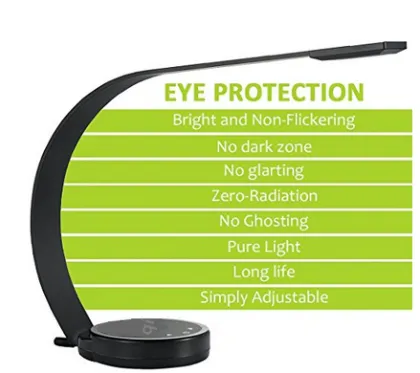 2016 Novel indoor lighting Aluminum+ABS material wireless charging LED desk lamp with USB port