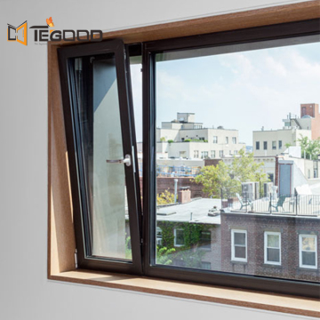 Deutsch Renolit Film behandelte Tegood energieeffiziente, dreifach verglaste UPVC/PVC -Fenster: Verbesserung der Isolierung und Ästhetik