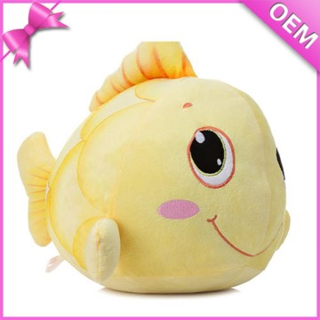 Custom soft stuffed plush goldfish toy depend on picture for mascot and promotion gift