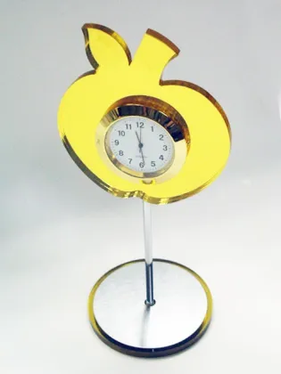 Yellow Sunflower Shape funny desk clocks