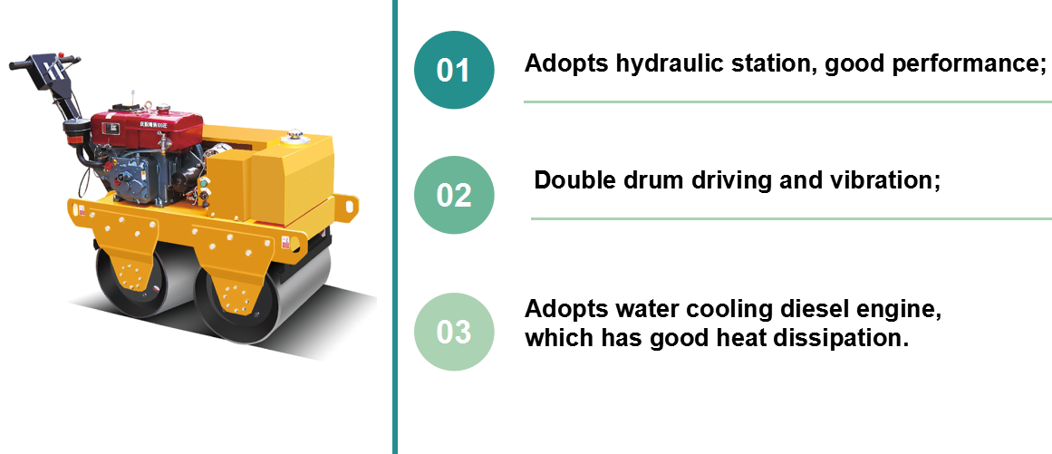 Hand Operated Mini Road Roller Compactor