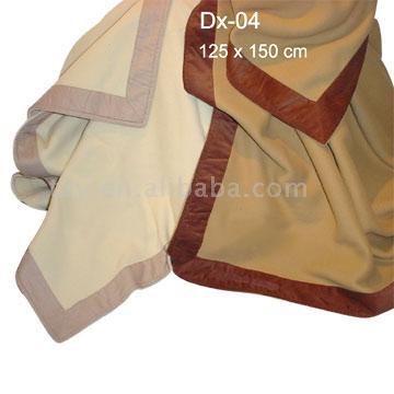Corduroy Hemmed Embroidered Blankets
