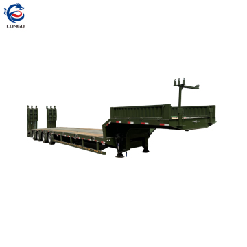 4 Axles 50 Ton to 55 Ton 18 Meter Lowbed Chassis Trailer