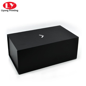 Matte Black Custom Magnetic Cardboard Foldable Box