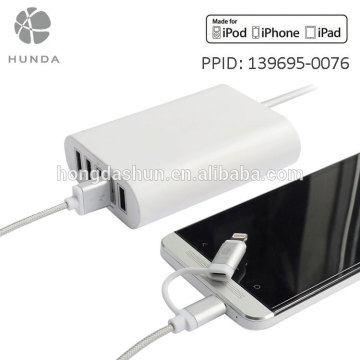 Premium MFI Supplier Powerline 2.4A USB Charging Cable with Metalic Housing