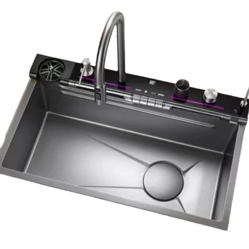 Stainless Steel 304 Multifunctional Whale Waterfall Kitchen Sink