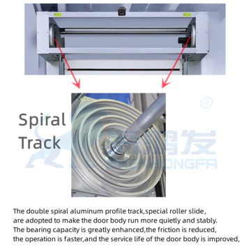 Puerta espiral de alta velocidad automática industrial