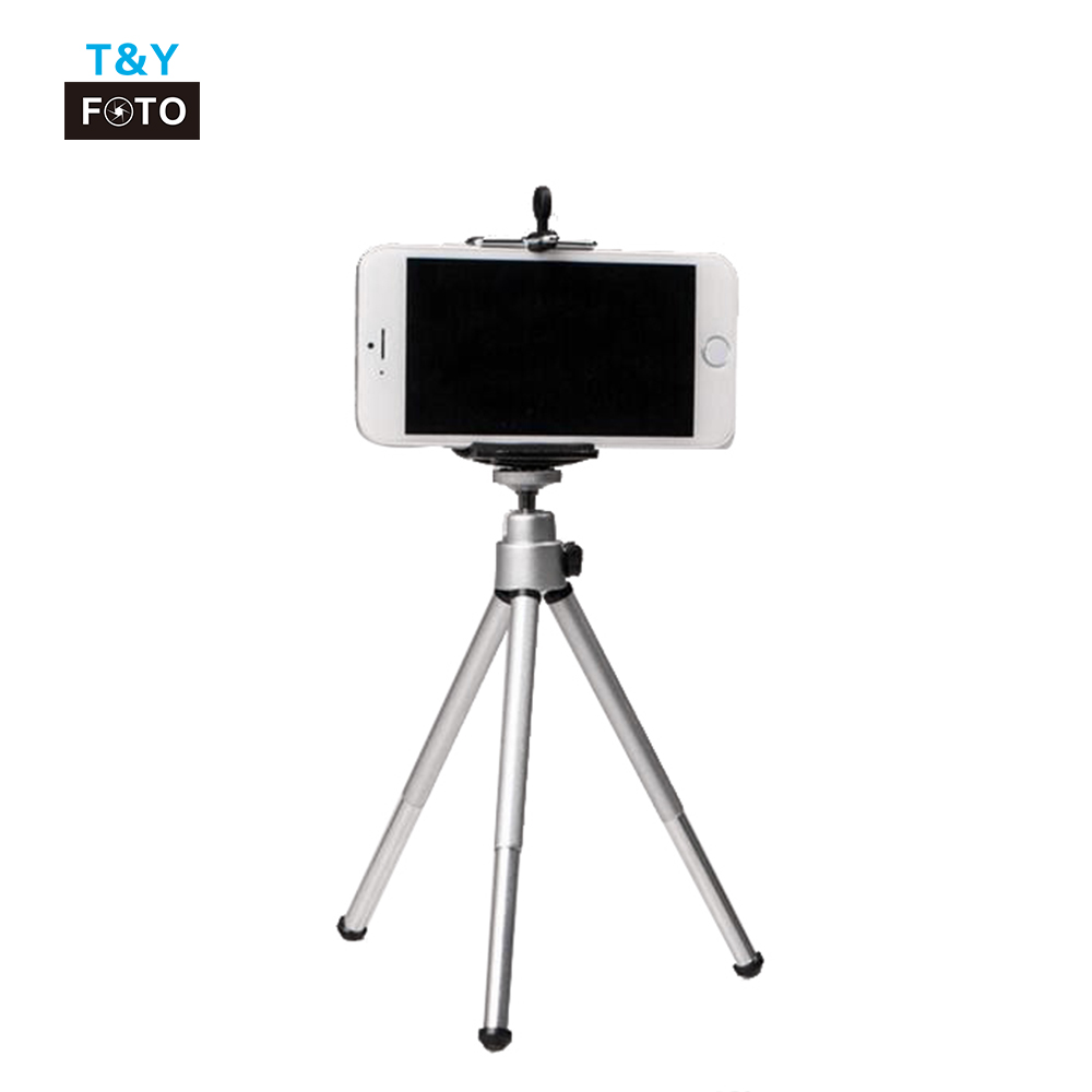 table tripod with cellphone clip