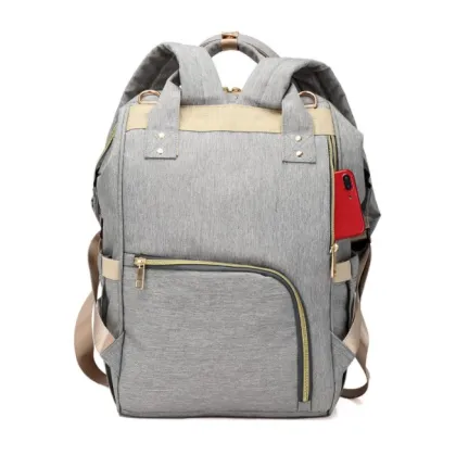 Happy Flute Multifunctional Diaper Backpack for Moms - Black Shoulder Bag