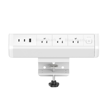Support de serrage de surtension de table avec 3 prises AC 65W PORTE DE POWER POWERSUP USB