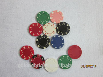Single or double color poker chips