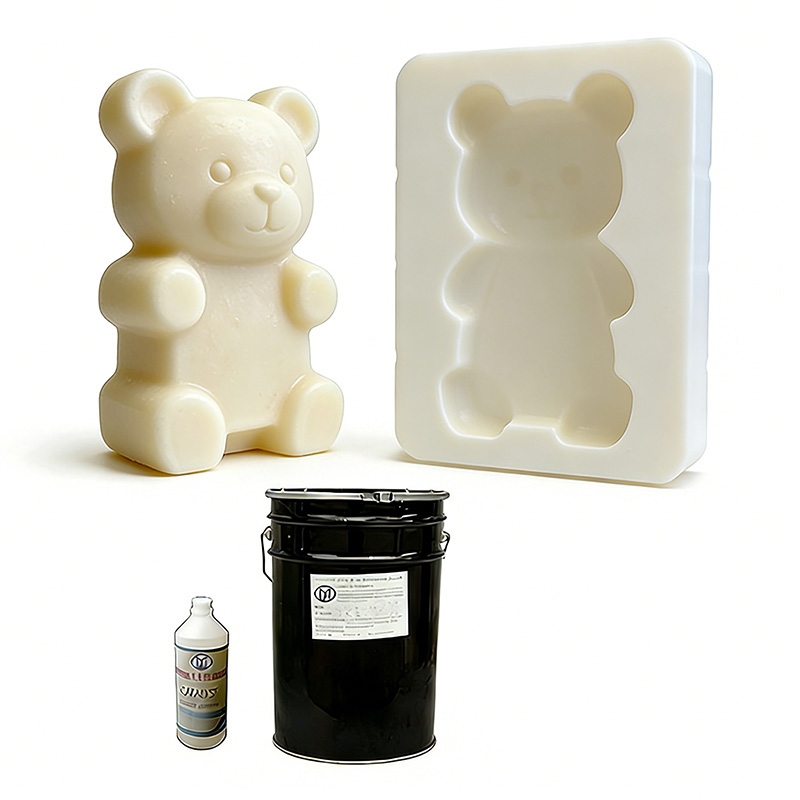 Condensation curing silicone mold rubber