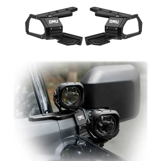 OMU Aluminum & Carbon Fiber A Pillar Light Holder for Ford Bronco Off-Road Accessories - Maiker Manufacturer