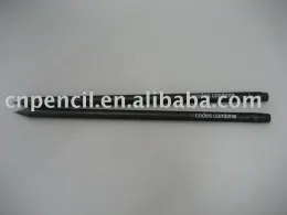 HB black wooden pencil with eraser