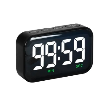 Safe and Portable Mini Electronic Countdown Timer with Magnetic LED Display for Kitchen Use