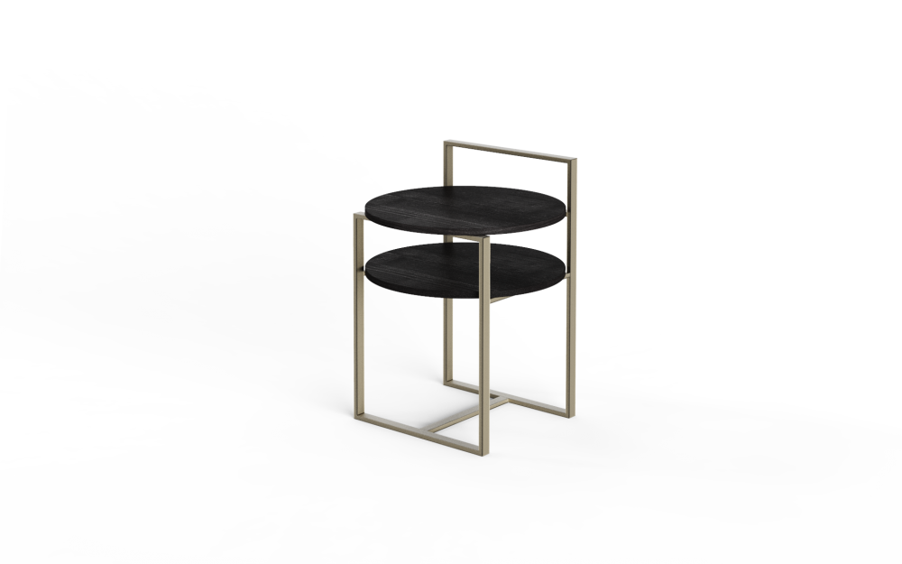 Kaka 2 Layer Round Side Table