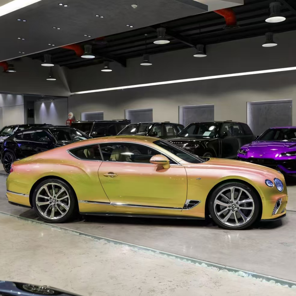 Platinum Lemon Surger wrap for car