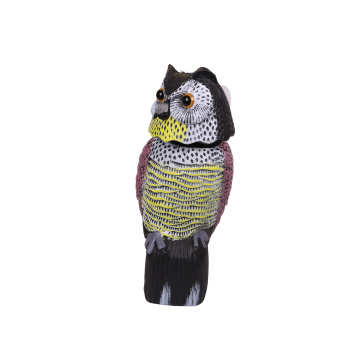 Bird Scare Plastic Owl Scarecrow with Rotating Head