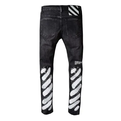 Fashion Urban Men's Slim Narrow-feet Black Jeans