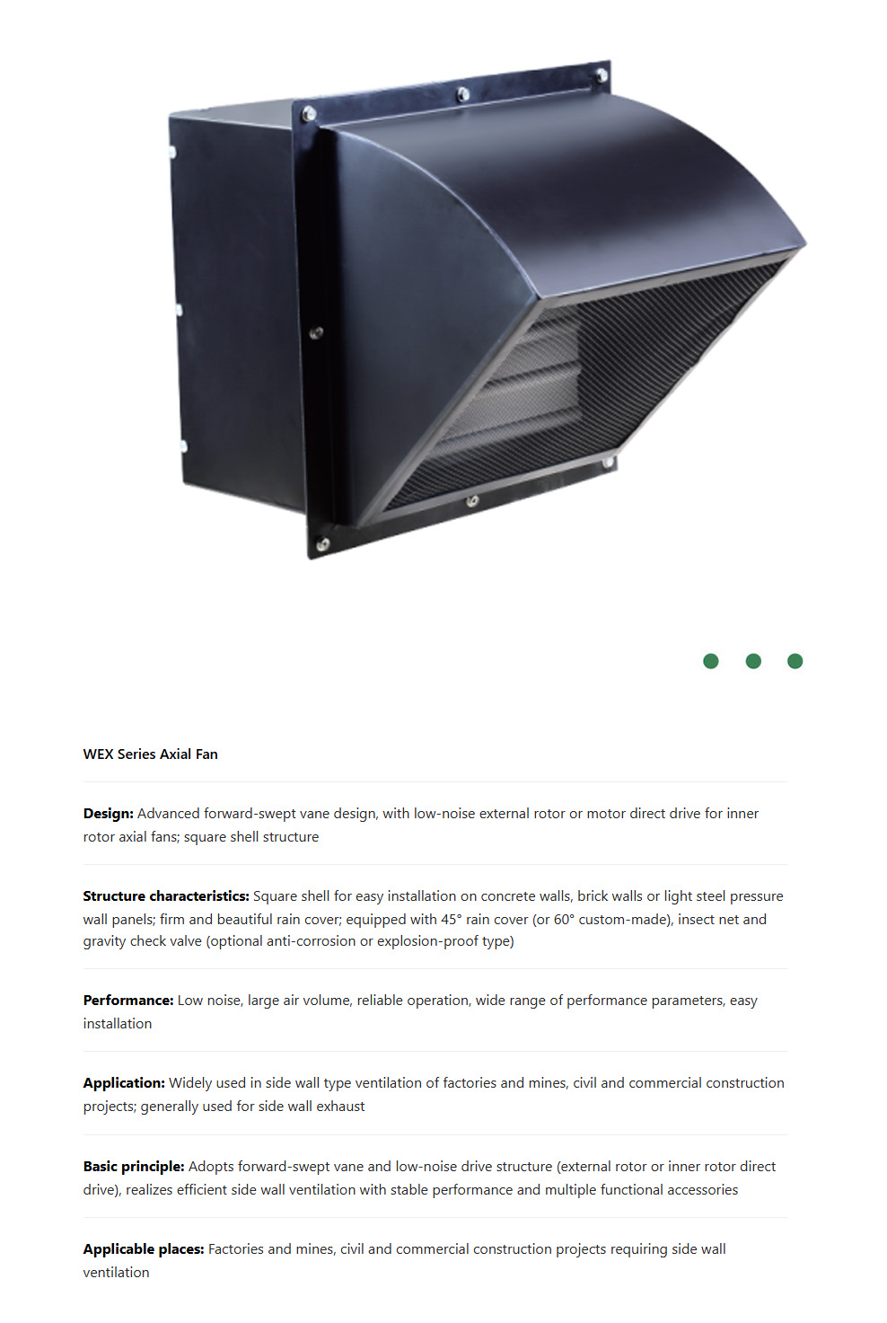 WEX Series Axial Fan
