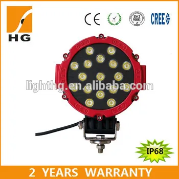 7inch led work lights 51w work lamp front lights