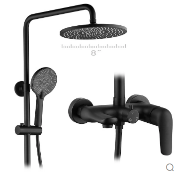 "Trendy new bathroom shower faucets: the perfect blend of stylish black and versatility"