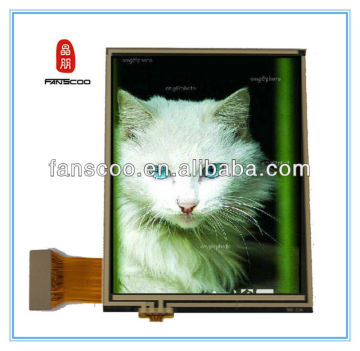 Popular 3 inch 16:9 ratio 240*400 network tft lcd advertising display