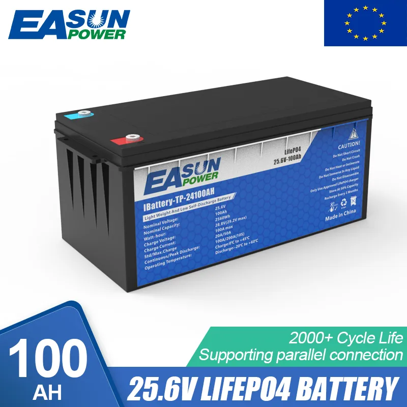 Pack de batterie 24V 100AH ​​LIFEPO4