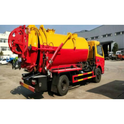 Dongfeng camión cisterna de aguas residuales vehículo de succión fecal