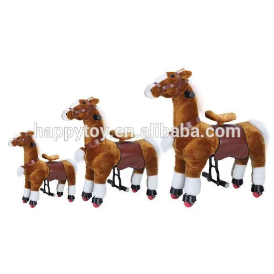 HI CE walking ride on riding horse on wheels horse toy on wheels for kids and adult