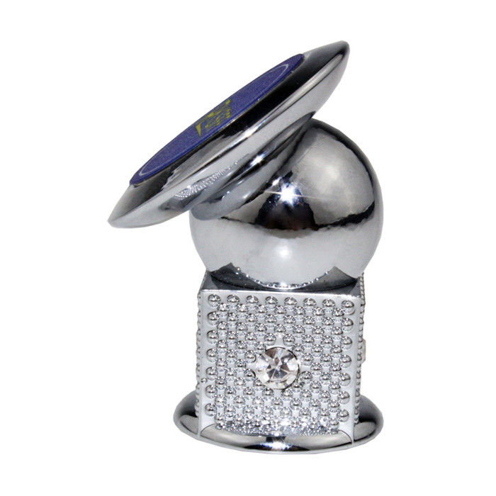 Square Magnetic Phone Holder With Diamond Silver