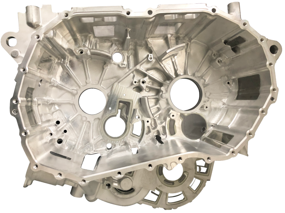 hybrid transmission housing